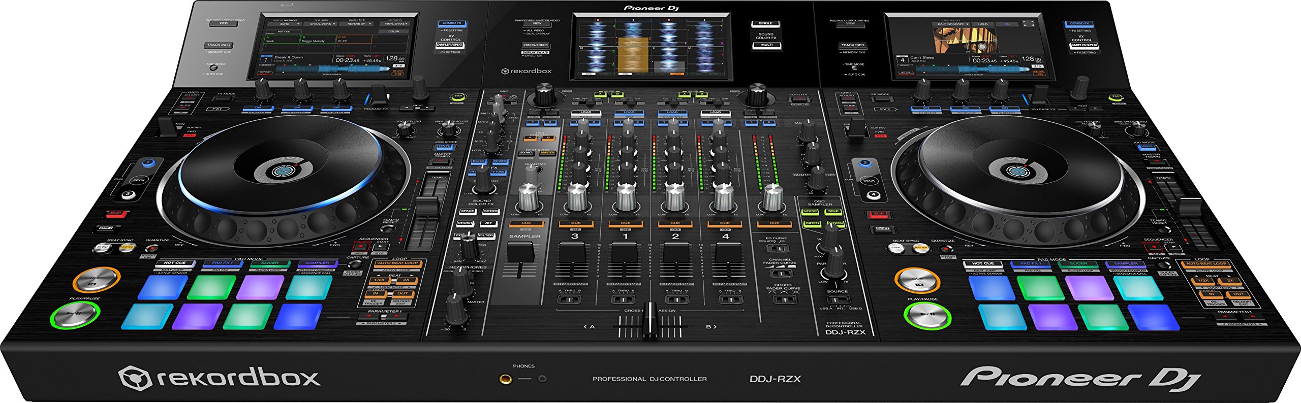 Pioneer DJ DDJ-RZX 4 Channel Professional DJ Controller and Audio